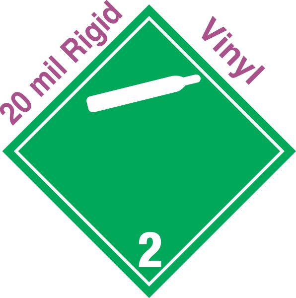 International Wordless Non Flammable Gas Class 2 2 20mil Rigid Vinyl