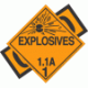 DOT Pre-Numbered Explosive Class 1 Placards