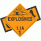 UN 0129 - Explosive Class 1.1A Placards