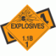 UN 0225 - Explosive Class 1.1B Placards