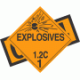 UN 0413 - Explosive Class 1.2C Placards