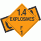 UN 0472 - Explosive Class 1.4F Placards