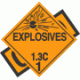 DOT Explosive Class 1.3 Placards