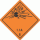 Hazard Class 1.1A Explosive 4x4 Labels