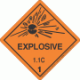 Hazard Class 1.1C Explosive Labels