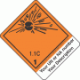 Custom Imprinted Hazard Class 1.1C Explosive Proper Shipping Name Labels