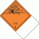 Blank Tab Hazard Class 1.1D Explosive Proper Shipping Name Labels