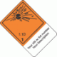 Custom Imprinted Hazard Class 1.1D Explosive Proper Shipping Name Labels