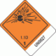 PrePrinted Hazard Class 1.1D Explosive Proper Shipping Name Labels