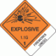 PrePrinted Hazard Class 1.1G Explosive Proper Shipping Name Labels