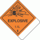 Blank Tab Hazard Class 1.1L Explosive Proper Shipping Name Labels