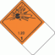 Blank Tab Hazard Class 1.2D Explosive Proper Shipping Name Labels