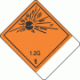 Blank Tab Hazard Class 1.2G Explosive Proper Shipping Name Labels