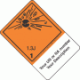 Custom Imprinted Hazard Class 1.3J Explosive Proper Shipping Name Labels