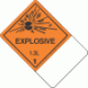 Blank Tab Hazard Class 1.3L Explosive Proper Shipping Name Labels