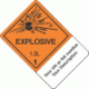 Custom Imprinted Hazard Class 1.3L Explosive Proper Shipping Name Labels