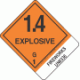 PrePrinted Hazard Class 1.4G Explosive Proper Shipping Name Labels