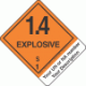 Custom Imprinted Hazard Class 1.4S Explosive Proper Shipping Name Labels