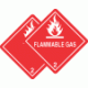 Hazard Class 2.1 Flammable Gas Labels