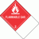 Blank Tab Hazard Class 2.1 Flammable Gas Proper Shipping Name Labels