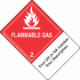 Custom Imprinted Hazard Class 2.1 Flammable Gas Proper Shipping Name Labels