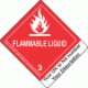 Custom Imprinted Hazard Class 3 Flammable Proper Shipping Name Labels