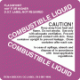 Hazard Class 3 Combustible Labels