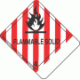 Blank Tab Hazard Class 4.1 Flammable Solid Proper Shipping Name Labels