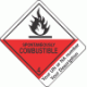 Custom Imprinted Hazard Class 4.2 Spontaneously Combustible Proper Shipping Name Labels