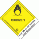 Custom Imprinted Hazard Class 5.1 Oxidizer Proper Shipping Name Labels