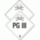 Hazard Class 6.2 PG III Labels