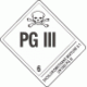 PrePrinted Hazard Class 6.2 PG III Proper Shipping Name Labels