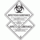 Hazard Class 6.2 Infectious Substance Labels