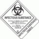 PrePrinted Hazard Class 6.2 Infectious Substance Proper Shipping Name Labels