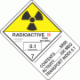 PrePrinted Hazard Class 7 Radioactive Proper Shipping Name Labels