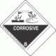 Blank Tab Hazard Class 8 Corrosive Proper Shipping Name Labels