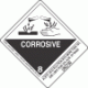 PrePrinted Hazard Class 8 Corrosive Proper Shipping Name Labels