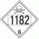 UN 1182 - Poison or Toxic Class 6.1 Placards