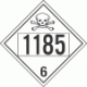 UN 1185 - Poison or Toxic Class 6.1 Placards