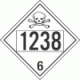 UN 1238 - Poison or Toxic Class 6.1 Placards