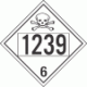 UN 1239 - Poison or Toxic Class 6.1 Placards