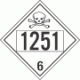 UN 1251 - Poison or Toxic Class 6.1 Placards