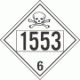 UN 1553 - Poison or Toxic Class 6.1 Placards