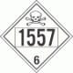 UN 1557 - Poison or Toxic Class 6.1 Placards