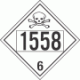 UN 1558 - Poison or Toxic Class 6.1 Placards