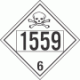 UN 1559 - Poison or Toxic Class 6.1 Placards