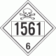 UN 1561 - Poison or Toxic Class 6.1 Placards