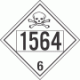 UN 1564 - Poison or Toxic Class 6.1 Placards