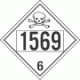 UN 1569 - Poison or Toxic Class 6.1 Placards