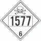 UN 1577 - Poison or Toxic Class 6.1 Placards